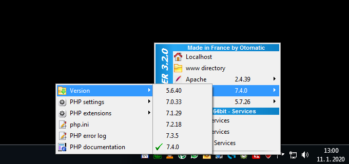 WampServer 3.2.0 64bit + Memcache